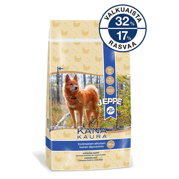 JEPPE Kana-Kaura aikuisen koiran täysravinto 10 kg