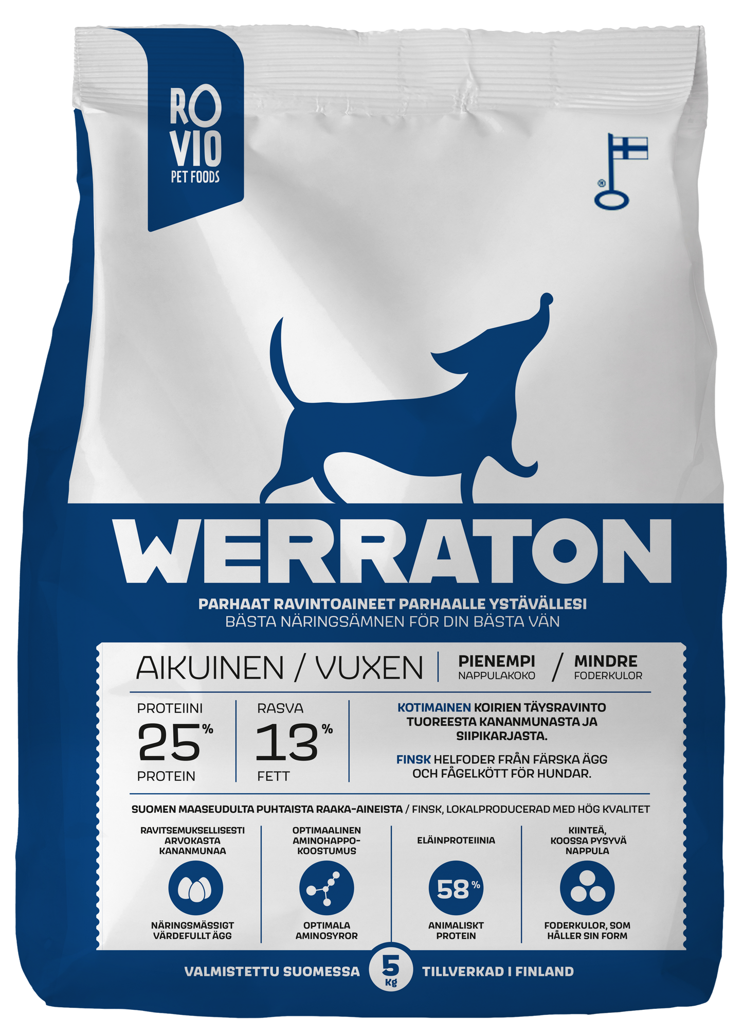 Werraton Aikuinen koiran kuivaruoka 5 kg Nordic Pet Shop