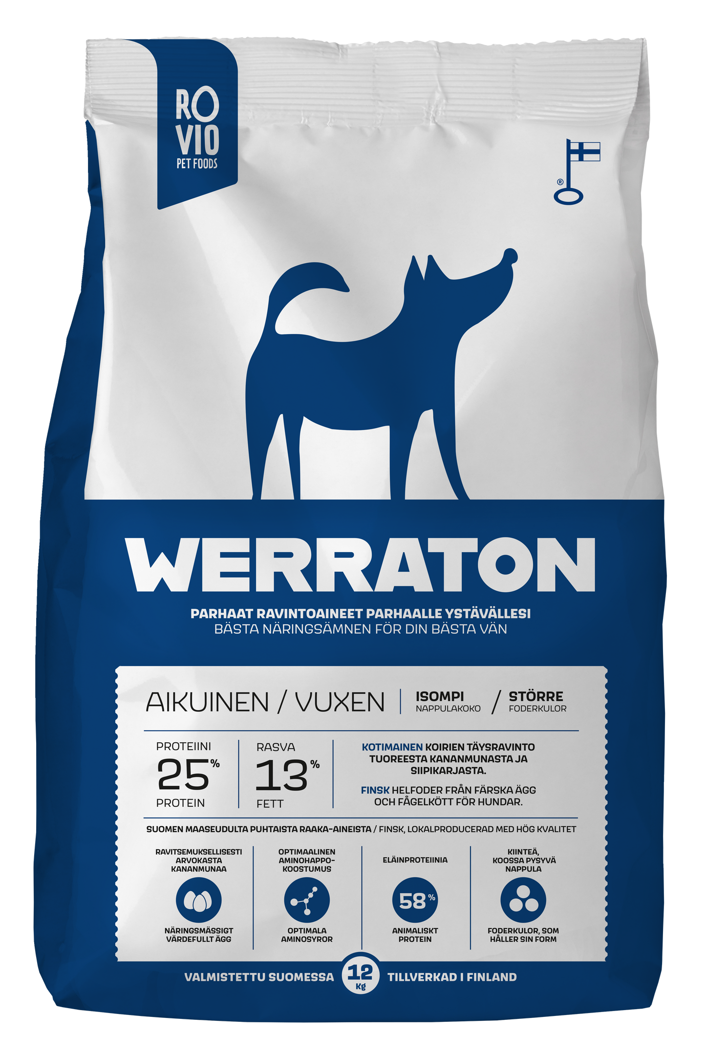 Werraton Aikuinen koiran kuivaruoka 12 kg