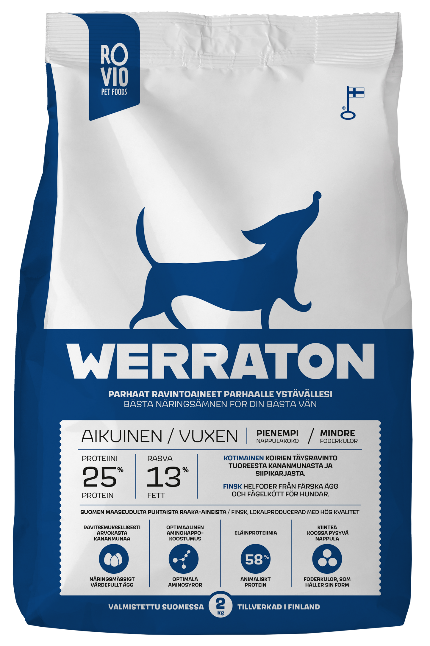 Werraton Aikuinen koiran kuivaruoka 2 kg