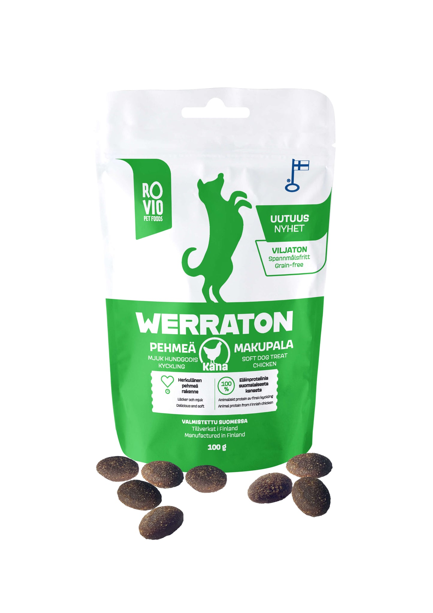 Werraton Kana pehmeä makupala 100 g Nordic Pet Shop