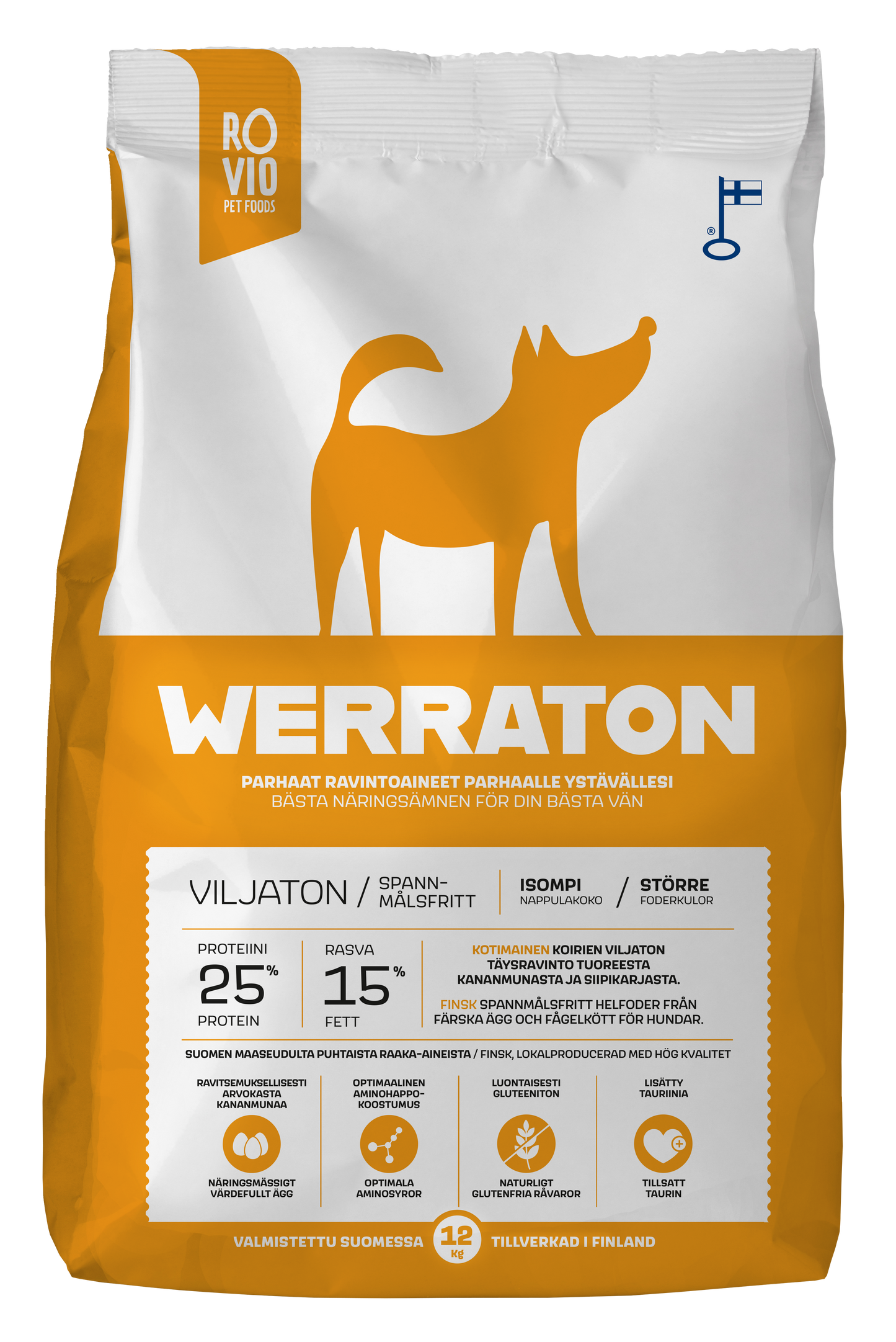 Werraton Viljaton koiran kuivaruoka 12 kg