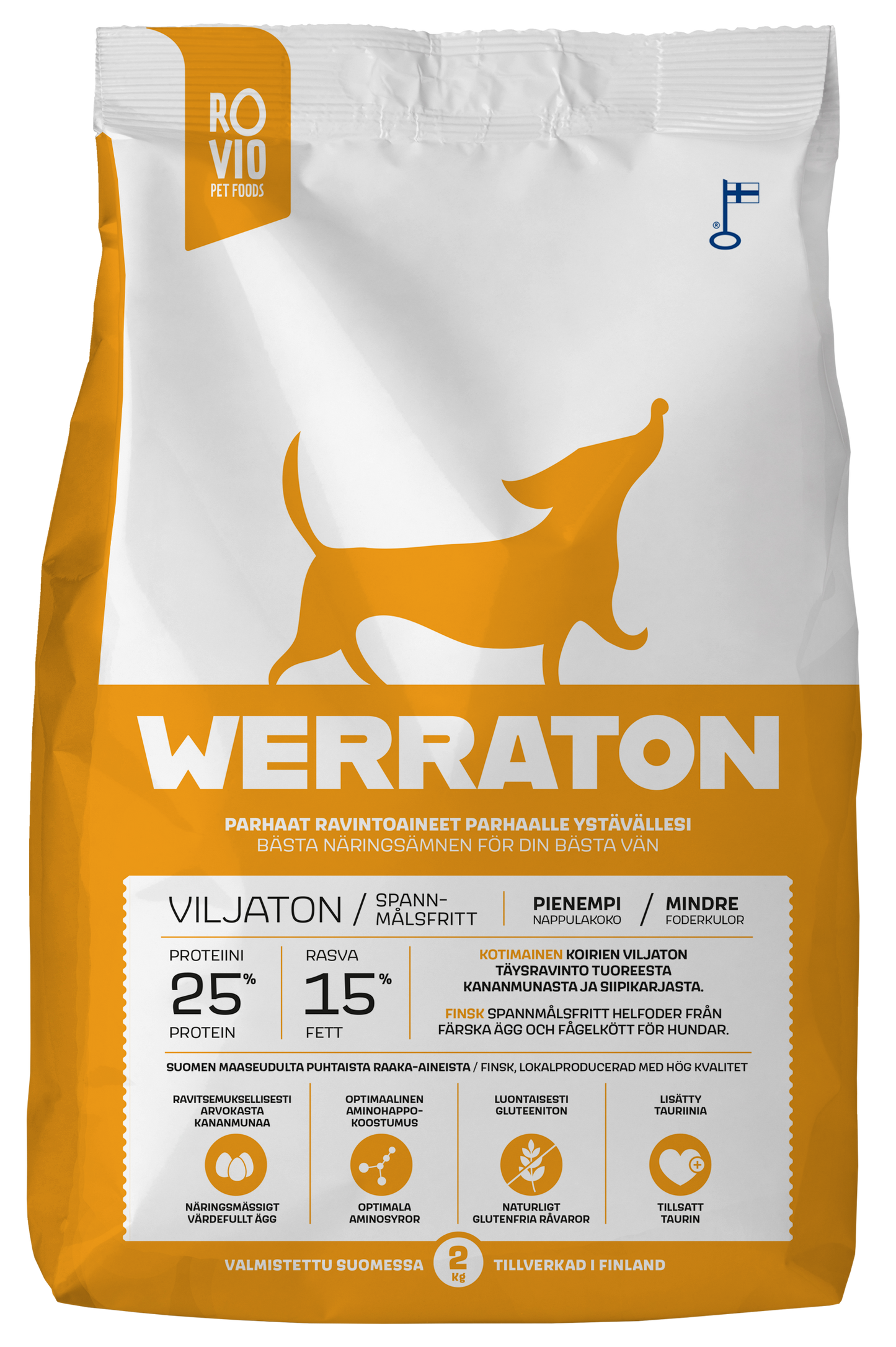 Werraton Viljaton koiran kuivaruoka 2 kg