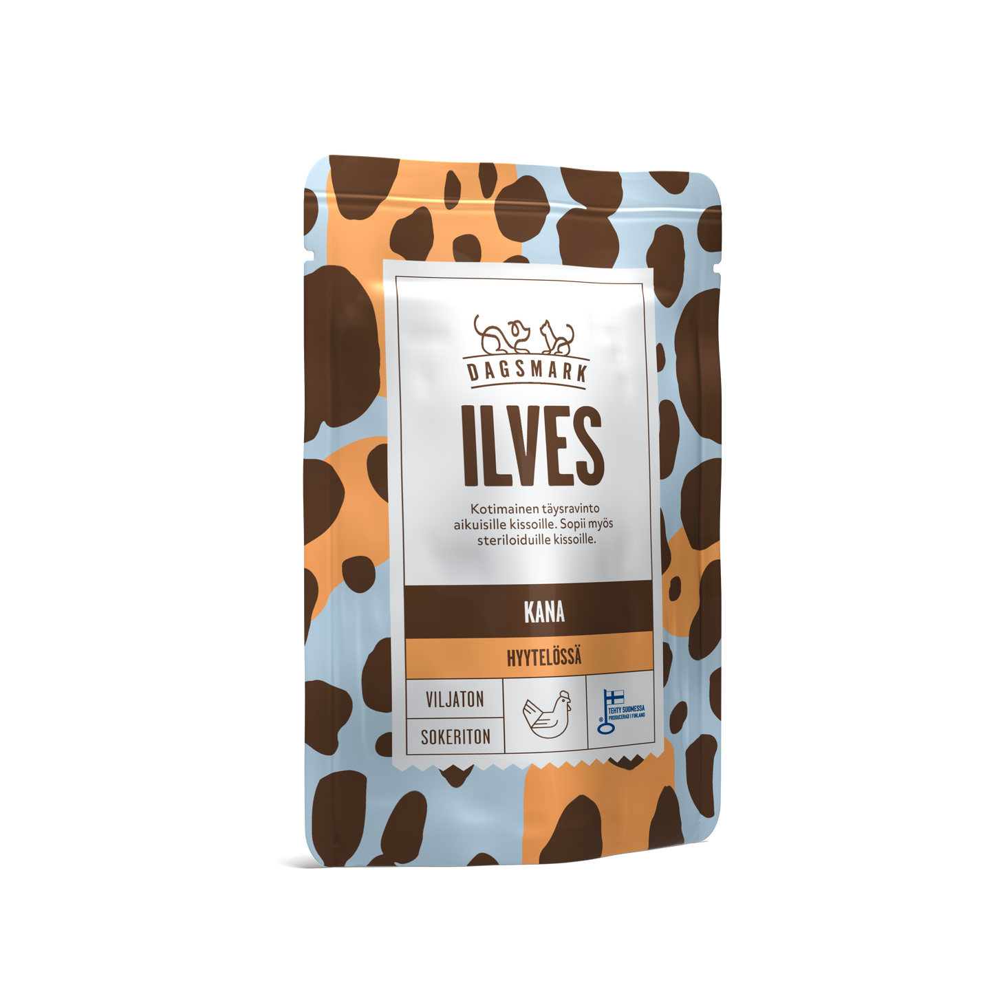 Dagsmark ILVES kanaa hyytelössä märkäruoka kissalle 8 X 80 g multipack Nordic Pet Shop