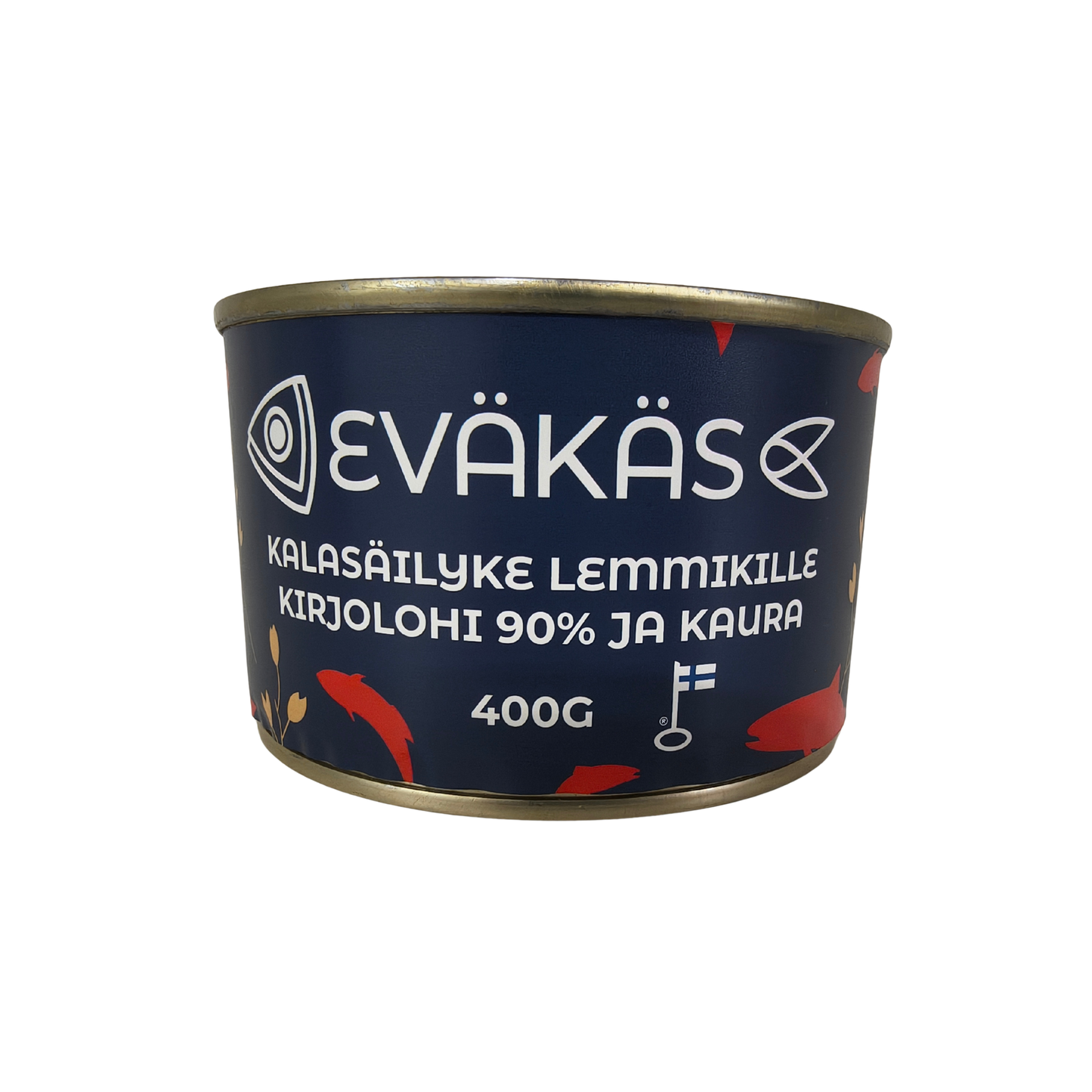 EVÄKÄS Järvikalasäilyke kirjolohi-kaura 400 g Nordic Pet Shop