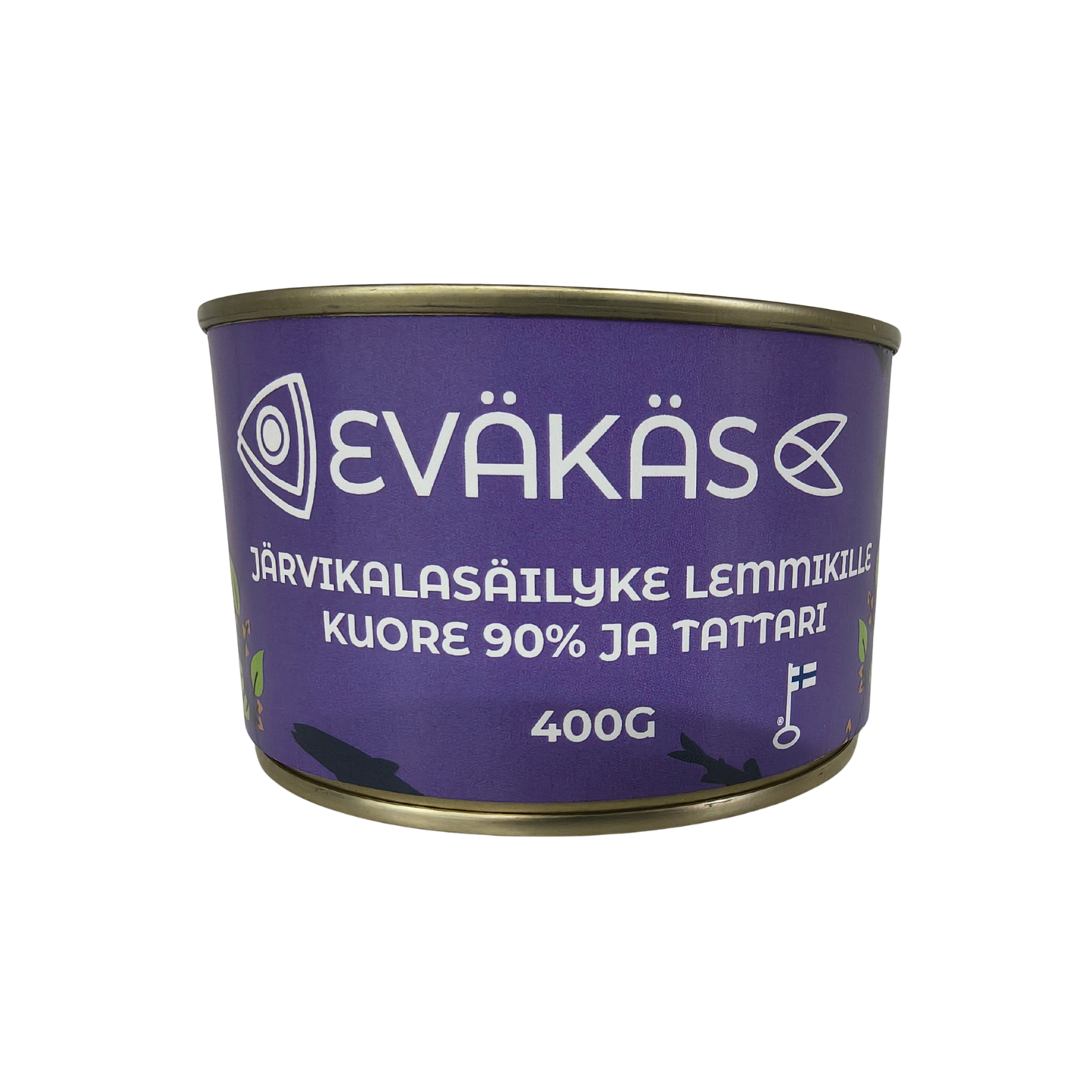 EVÄKÄS Järvikalasäilyke kuore-tattari 400 g Nordic Pet Shop