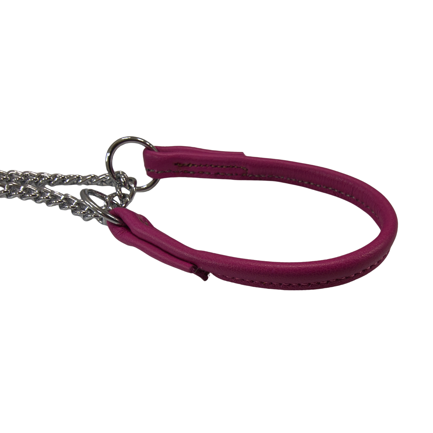 JOKKE Petit -puolikiristävä nahkapanta, fuxia