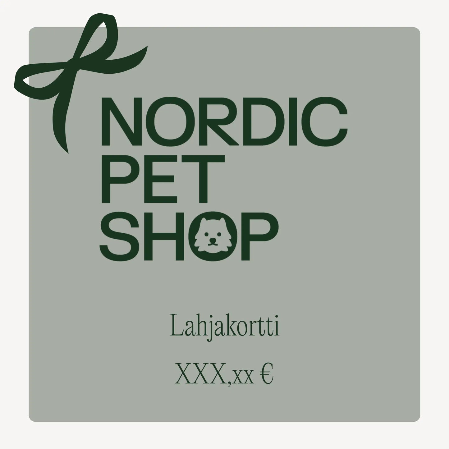 Lahjakortti Nordic Pet Shop