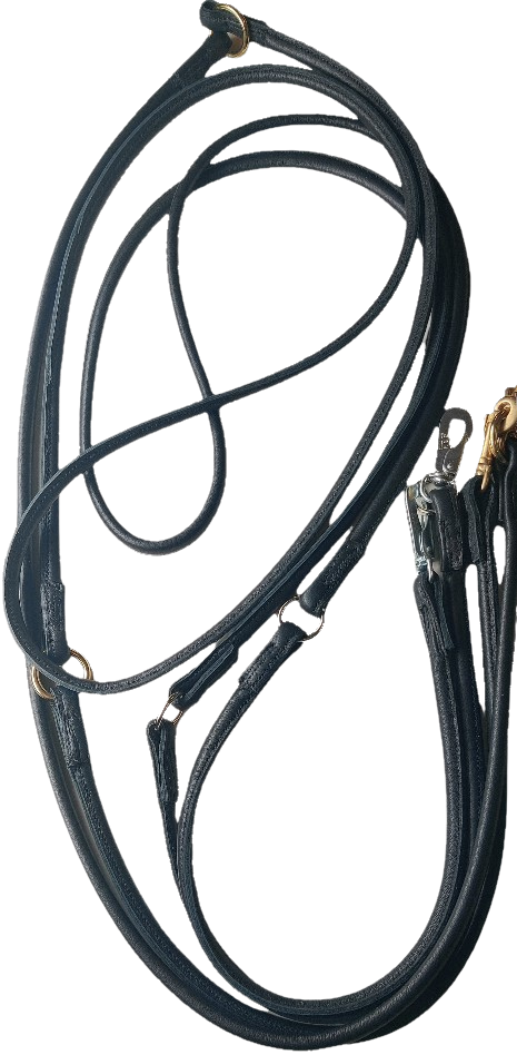 JOKKE Lappo -nahkainen monitoimitalutin 300 cm, musta