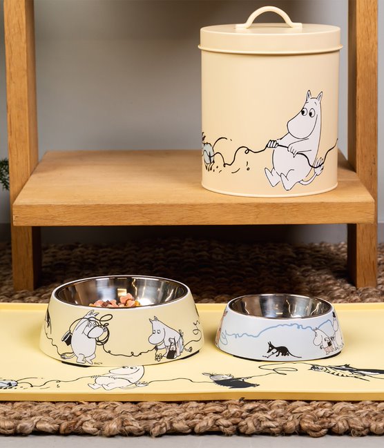 Muurla Moomin for Pets silikonialusta keltainen, koko 48 cm x 30 cm Nordic Pet Shop