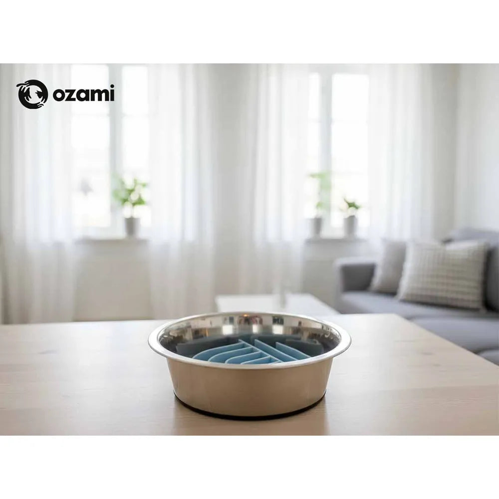 Ozami Slow Feeder Bowl Insert Blue Arch, sininen Nordic Pet Shop