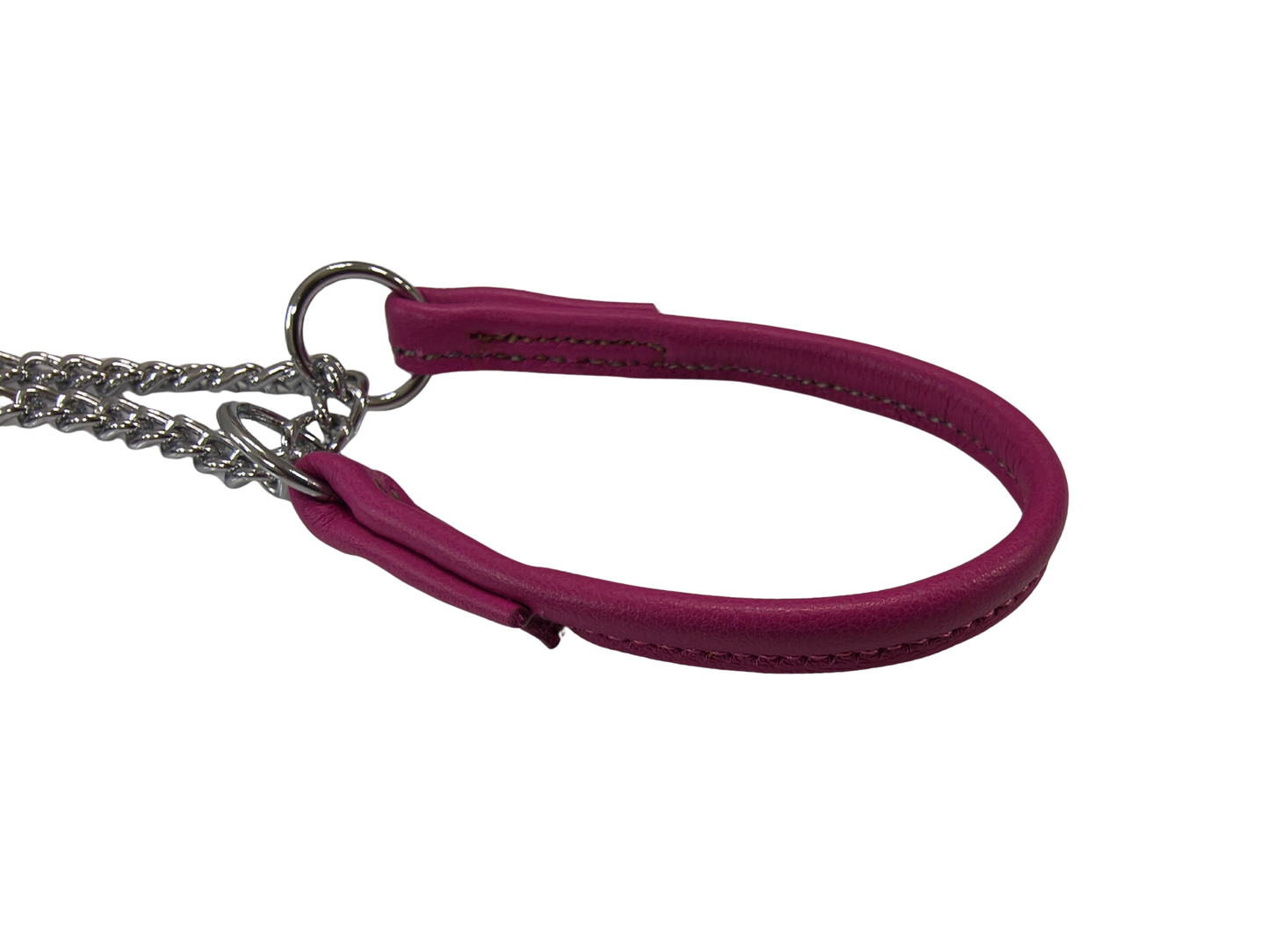 JOKKE Petit -puolikiristävä nahkapanta, fuxia