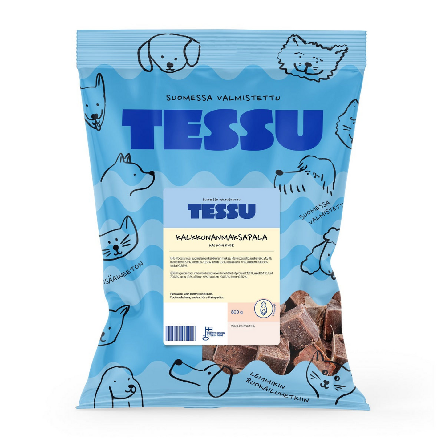 TESSU Kalkkunanmaksapala 800 g Nordic Pet Shop