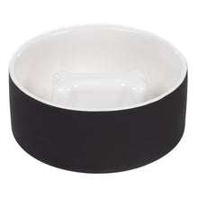 PAIKKA Slow Feed Bowl Black ahmimisenestokuppi L