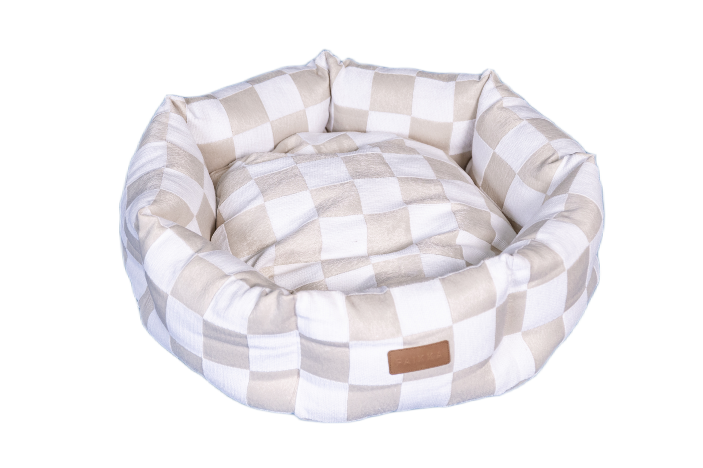 PAIKKA Check Bed lemmikin peti, beige