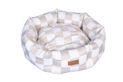 PAIKKA Check Bed lemmikin peti, beige