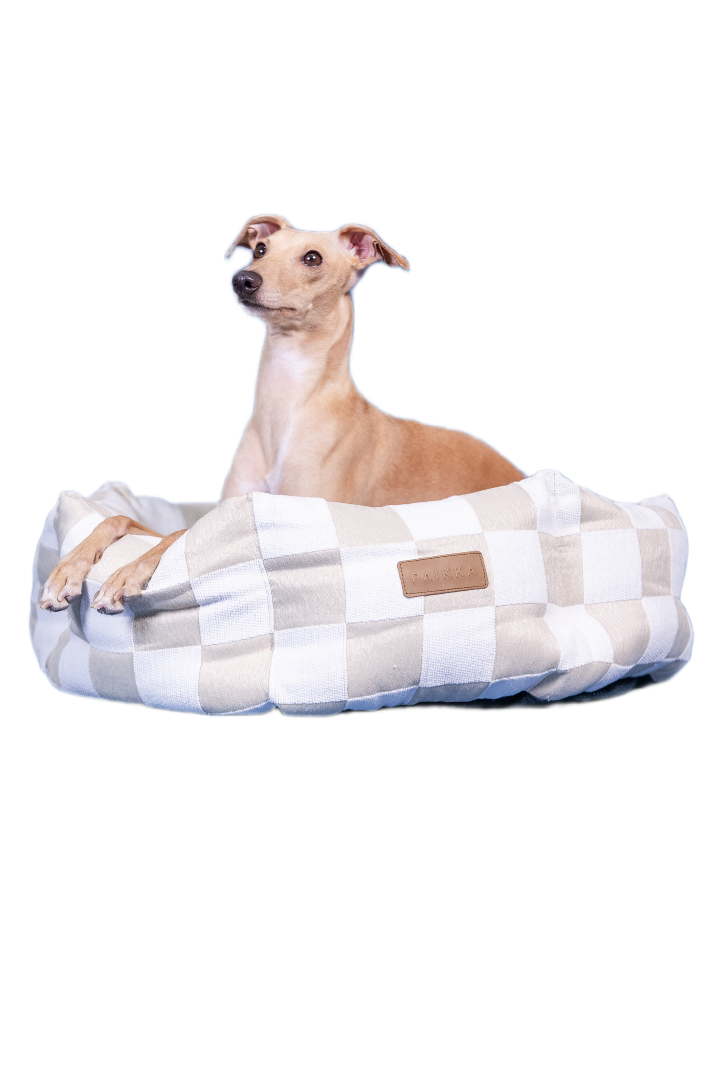 PAIKKA Check Bed lemmikin peti, beige