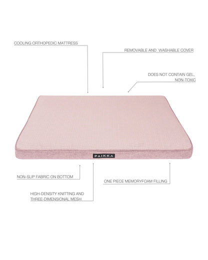 PAIKKA Cooling Orthopedic Mattress 120 cm, pinkki Nordic Pet Shop