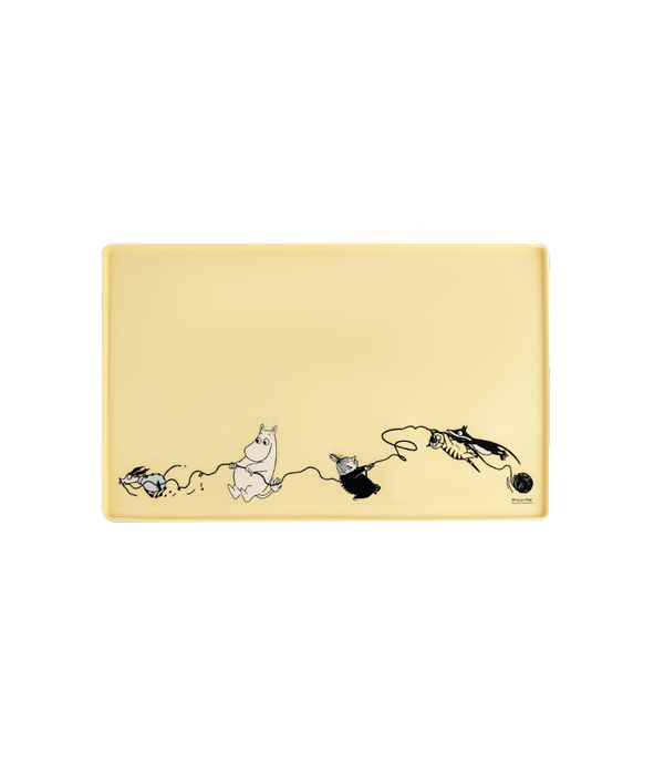 Muurla Moomin for Pets silikonialusta keltainen, koko 48 cm x 30 cm