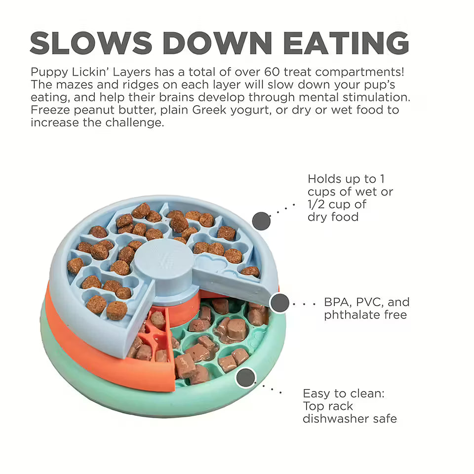 Nina Ottosson Puppy Lickin' Layers -aktivointikuppi koiranpennuille ja pienille koirille