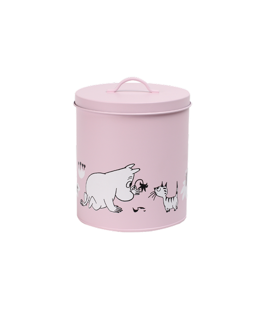 Muurla Moomin for Pets säilytyspurkki, vaaleanpunainen