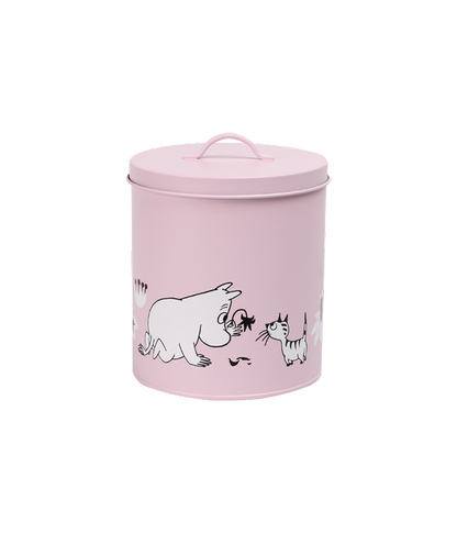 Muurla Moomin for Pets säilytyspurkki, vaaleanpunainen