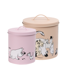 Muurla Moomin for Pets säilytyspurkki, vaaleanpunainen