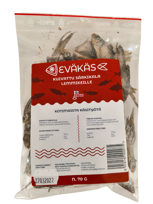 EVÄKÄS Kuivattu särkikala 70 g