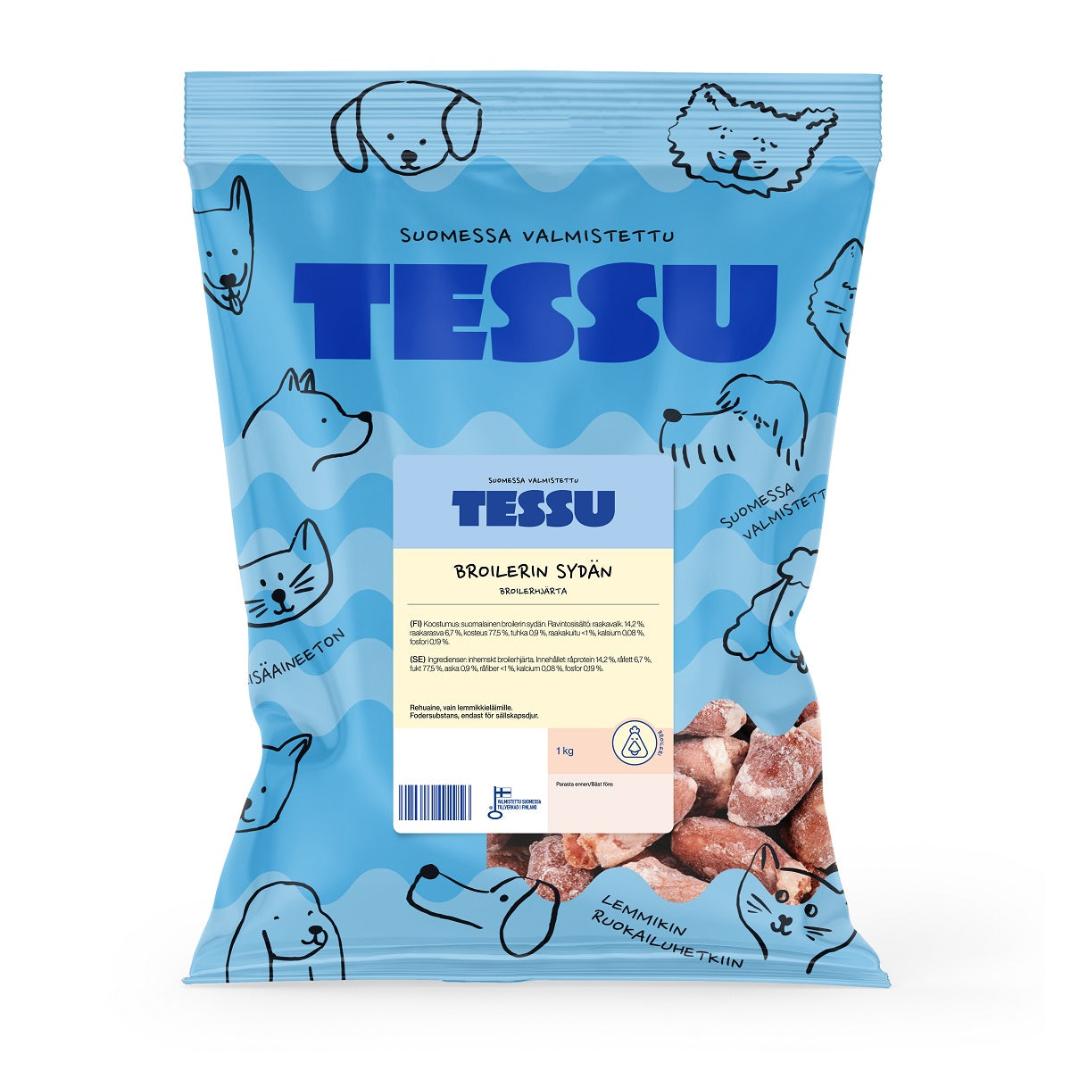 TESSU Broilerin sydän 1 kg