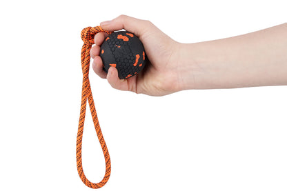 Non-stop Dog ball on rope -narupallo, 70 x 70 mm