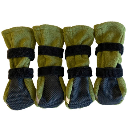 FINNERO HALLA heijastavat tossut koiralle 4 kpl/pkt, vihreä