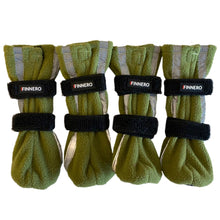 FINNERO HALLA heijastavat tossut koiralle 4 kpl/pkt, vihreä