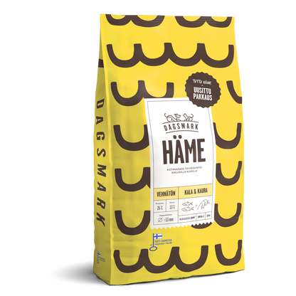 Dagsmark Häme vehnätön kala-kaura koiran kuivaruoka