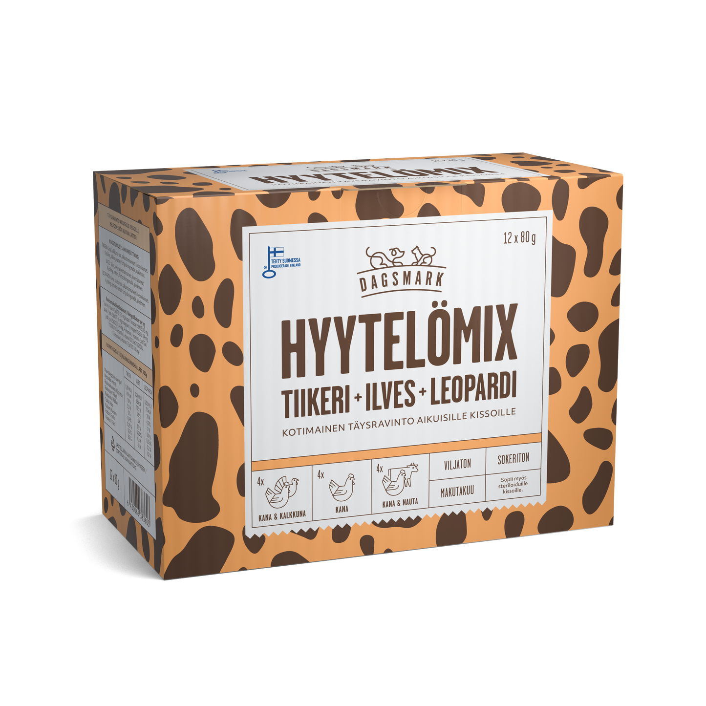Dagsmark Hyytelömix -märkäruoka kissalle 12 X 80 g multipack