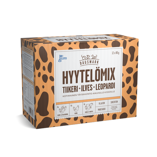 Dagsmark Hyytelömix -märkäruoka kissalle 12 X 80 g multipack