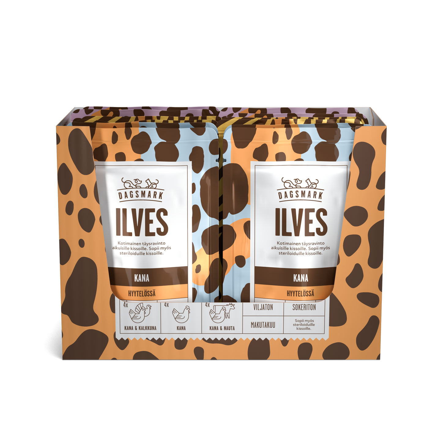 Dagsmark Hyytelömix -märkäruoka kissalle 12 X 80 g multipack