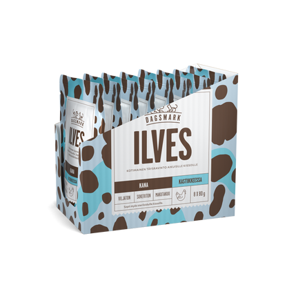 Dagsmark ILVES kanaa kastikkeessa -märkäruoka kissalle 8 X 80 g multipack