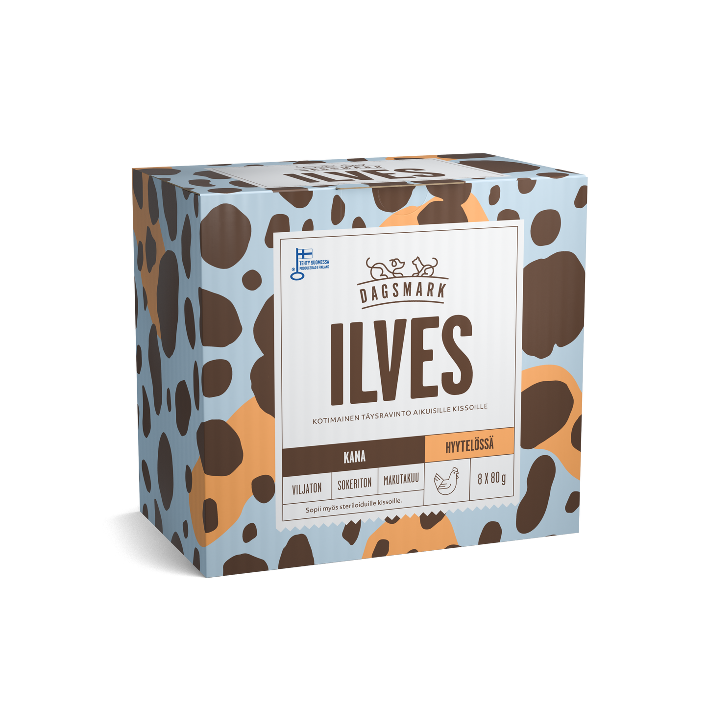 Dagsmark ILVES kanaa hyytelössä -märkäruoka kissalle 8 X 80 g multipack