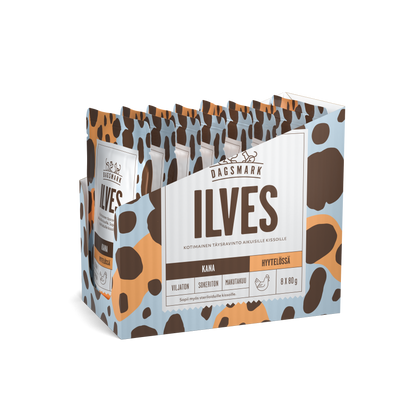 Dagsmark ILVES kanaa hyytelössä -märkäruoka kissalle 8 X 80 g multipack