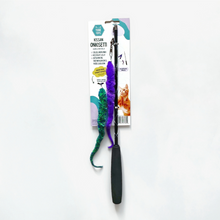 Yugie Toys Onkilelu + 2 kpl Matonen -Kissasyöttiä, violetti & vihreä