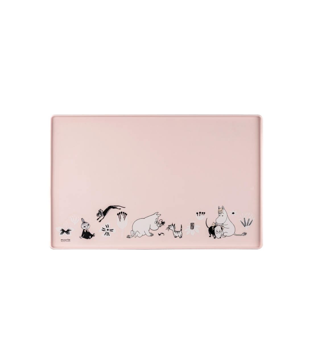 Muurla Moomin for Pets silikonialusta vaaleanpunainen, koko 48 cm x 30 cm