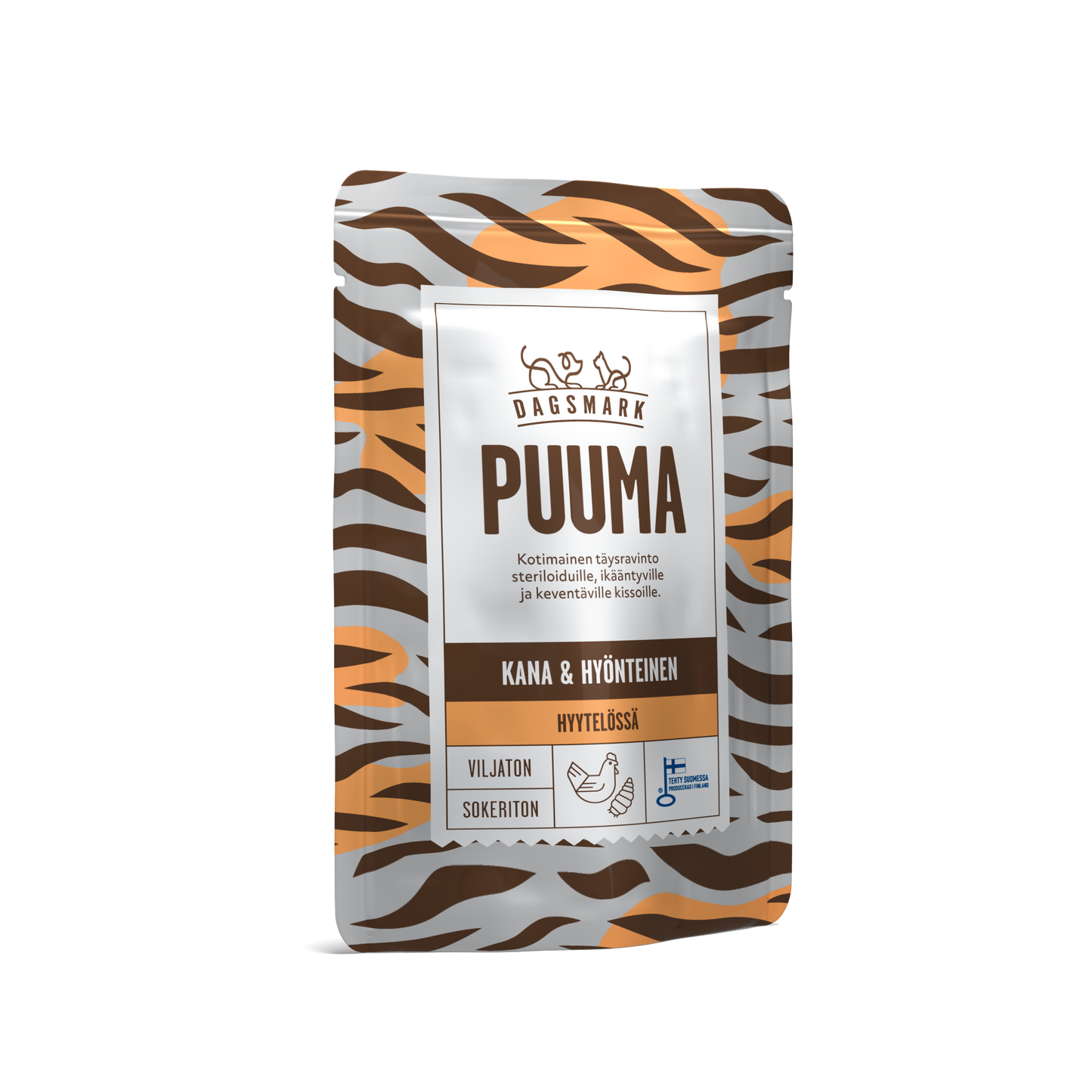 Dagsmark PUUMA kanaa ja hyönteisiä hyytelössä 80 g