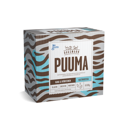 Dagsmark PUUMA kanaa ja hyönteisiä kastikkeessa 8 x 80 g multipack