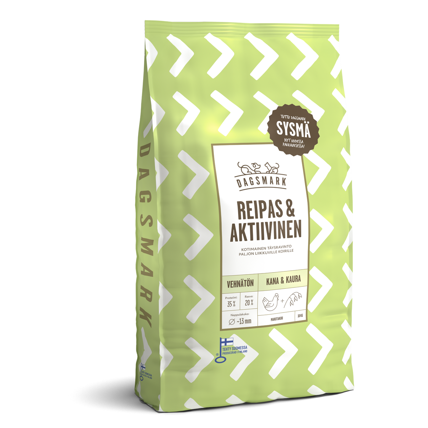 Dagsmark REIPAS & AKTIIVINEN koiran kuivaruoka 10 kg