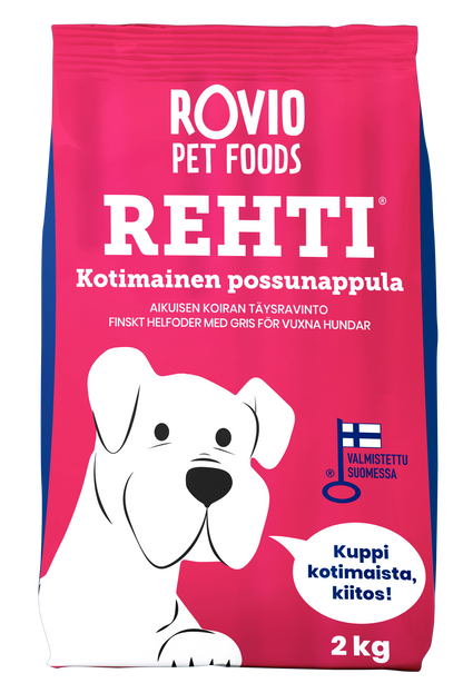 REHTI Possu koiran kuivaruoka 2 kg Nordic Pet Shop