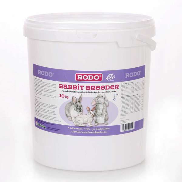 RODO Rabbit Breeder kanin pelletti 10 kg