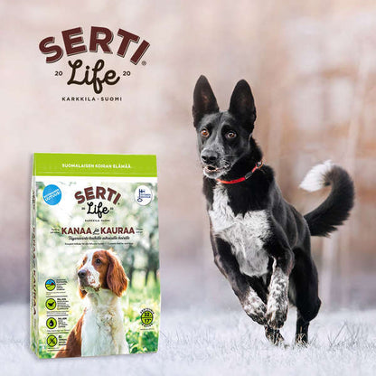 SertiLife Kana-Kaura täysravinto koirille 1,5 kg