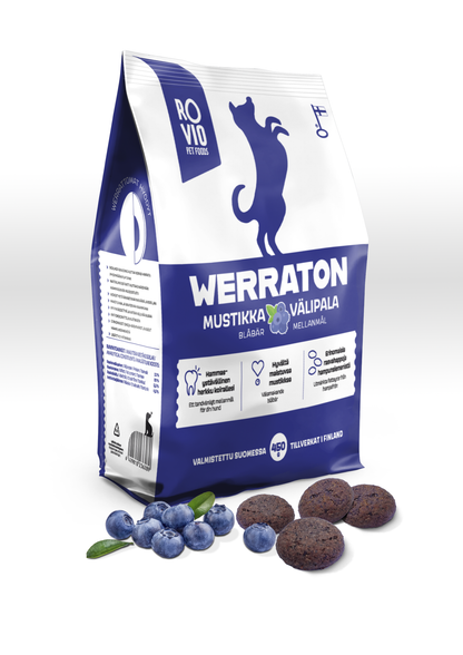 Werraton Mustikka välipala 450 g Nordic Pet Shop