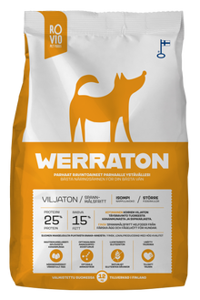 Werraton Viljaton koiran kuivaruoka 12 kg
