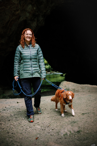 Woolly Wolf Long Rope Leash pitkä köysihihna, teal